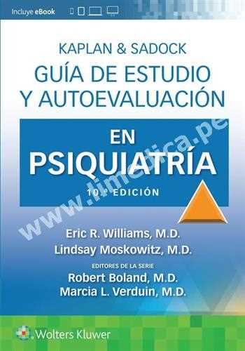 Kaplan  Sadock. Guía de estudio y autoevaluación en Psiquiatría